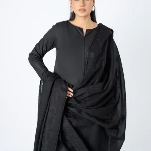 EMBROIDERED LAWN SHAWL