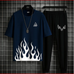 Printed Tracksuit For Men Blue Color