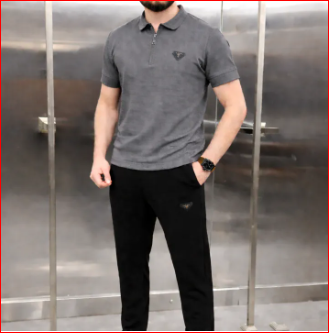 Men's Zip Polo Tracksuit – Premium Half Sleeve Casual Set - Image 2