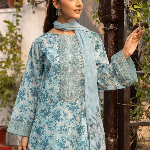 PRET EMBROIDERED & PRINTED LAWN 3 PCS