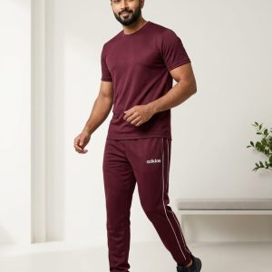 Men's Premium Maroon Gym & Track Suit
